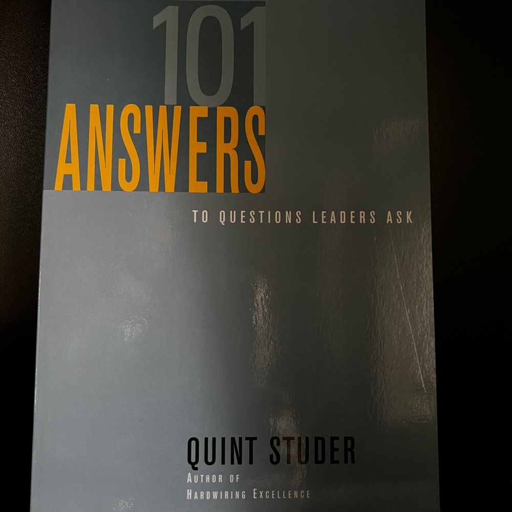 101 answers to questions leaders ask book